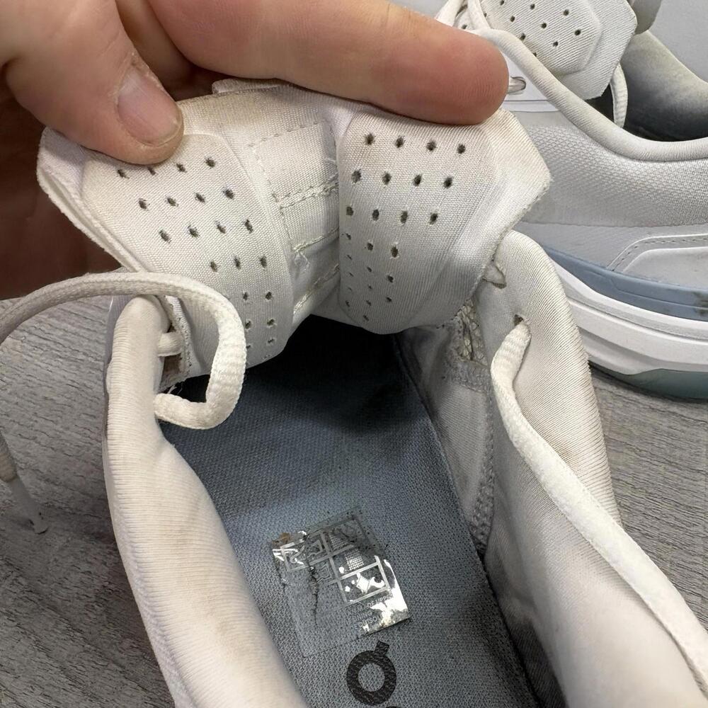 Women’s On The Roger Pro 8.5 White Undyed Federer Tennis Pickleball Shoes - Picture 14 of 16